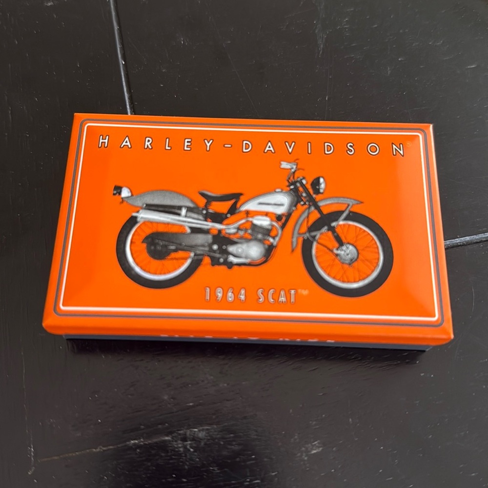 Harley tin matchbox